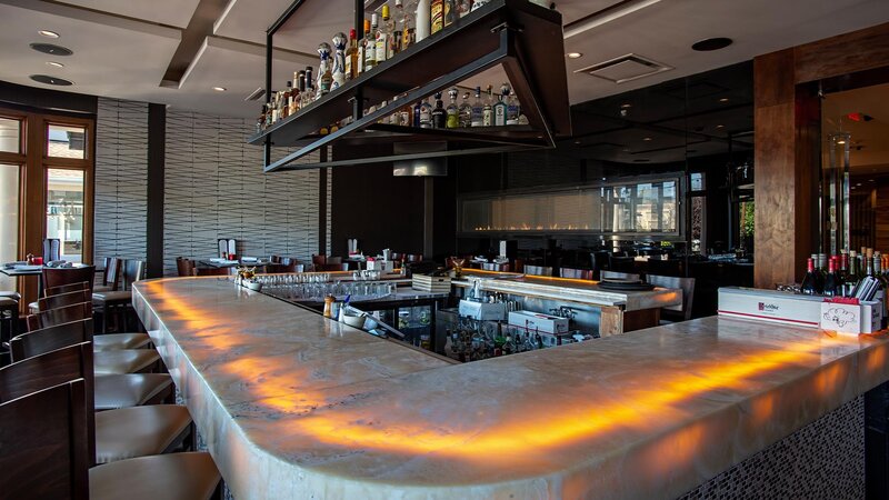 Bar seating area
